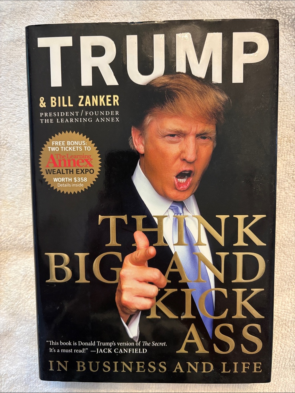 Think Big and Kick Ass - Black & Gold Hardcover Book